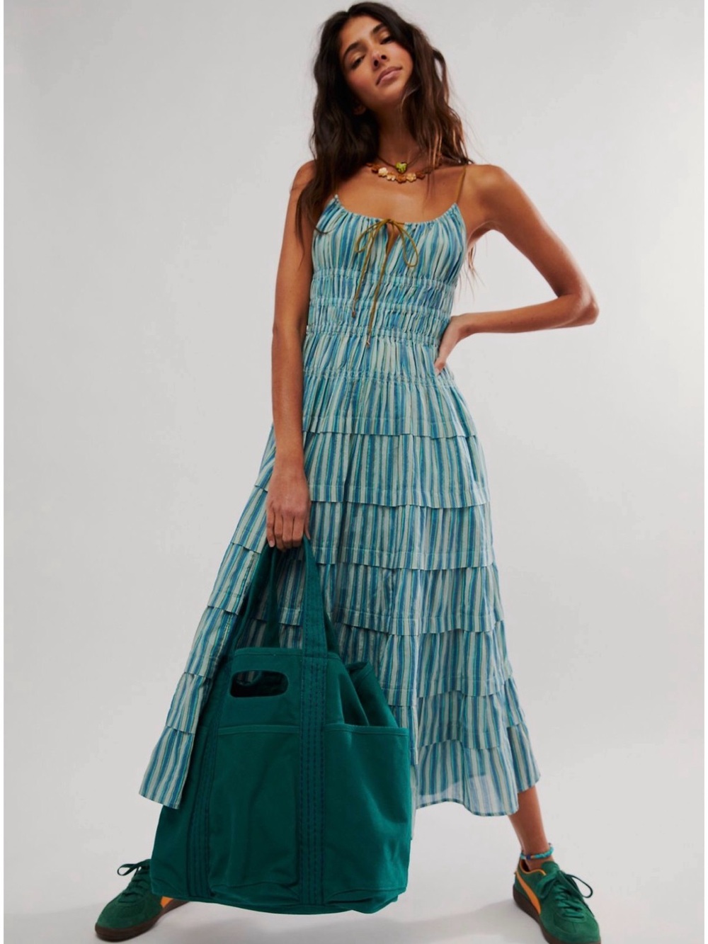 Free People Going Steady MIDI dress